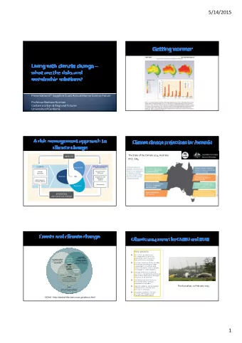 5/14/2015 Presentation 6 th Sapphire Coast Annual Marine Science Forum  Professor Barbara Norman