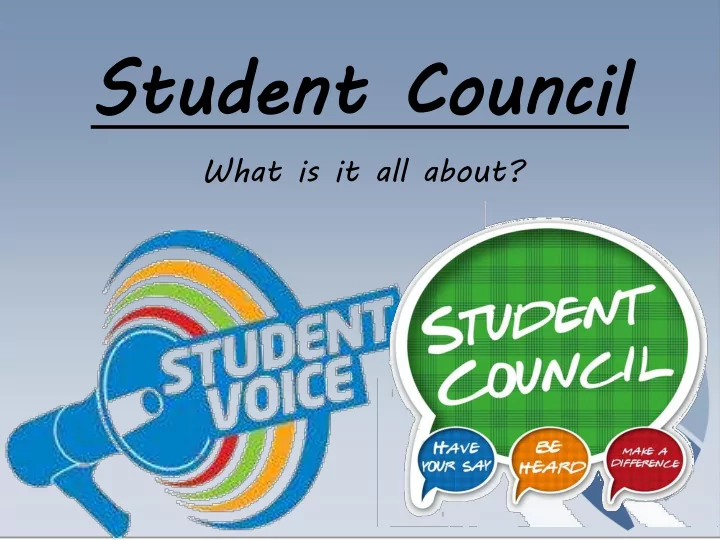 stude student co nt counc uncil il