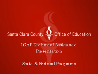 L  CAP T  e c hnic a l Assista nc e  Pre se nta tio n  Sta te  &amp; F  e de ra l Pro g ra ms  Re c