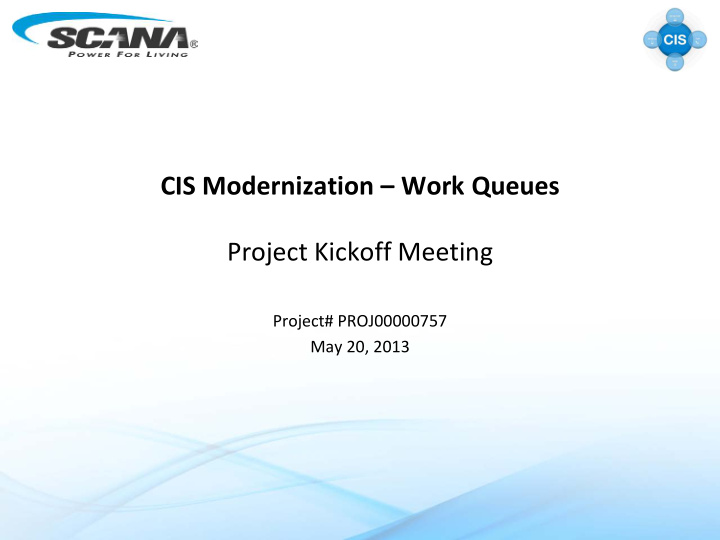 project kickoff meeting project proj00000757 may 20 2013