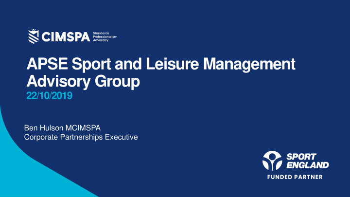 apse sport and leisure management advisory group