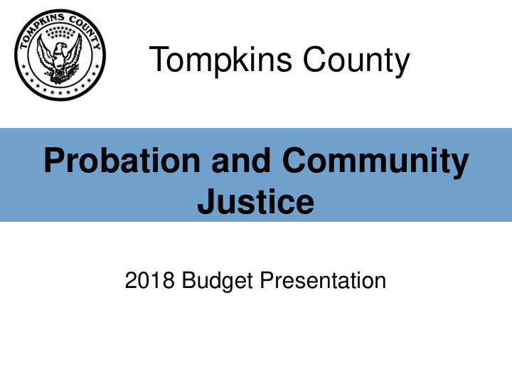 tompkins county probation and community justice