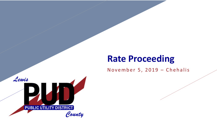 rate proceeding