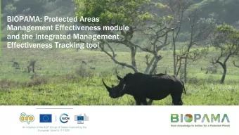 and the Integrated Management  Effectiveness Tracking tool  An initiative of the ACP Group of