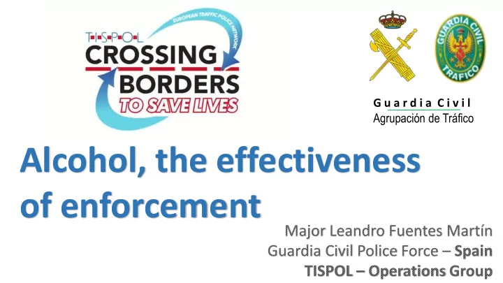 alcohol the effectiveness of enforcement g u a r d i a c