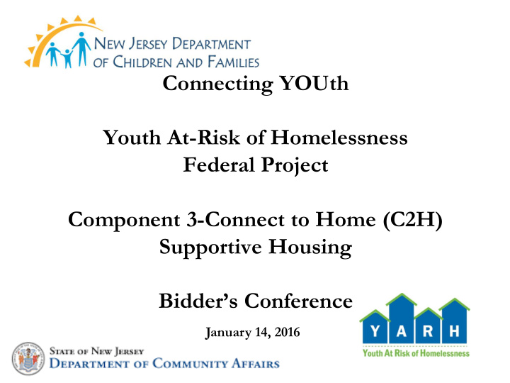 youth at risk of homelessness federal project