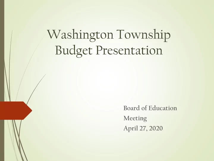 washington township