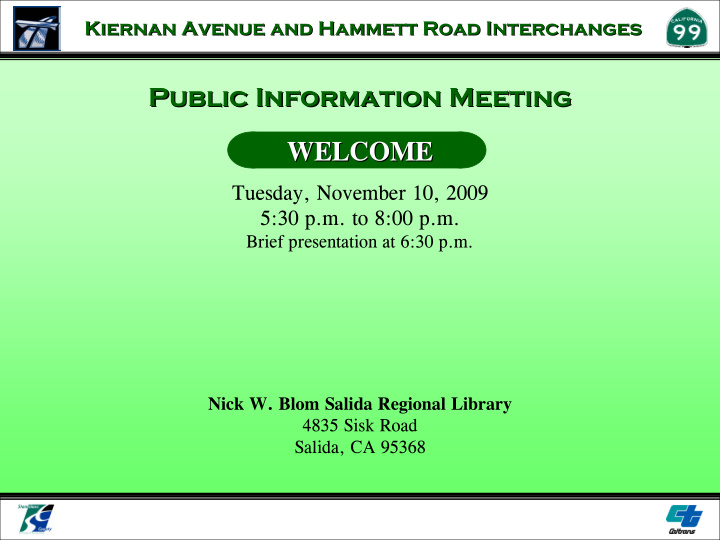 public information meeting public information meeting