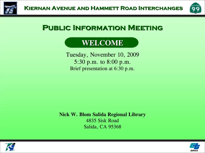 public information meeting public information meeting