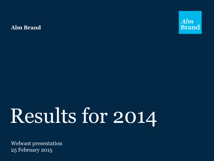 results for 2014
