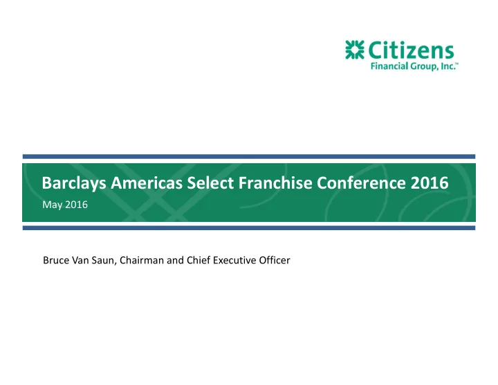 barclays americas select franchise conference 2016