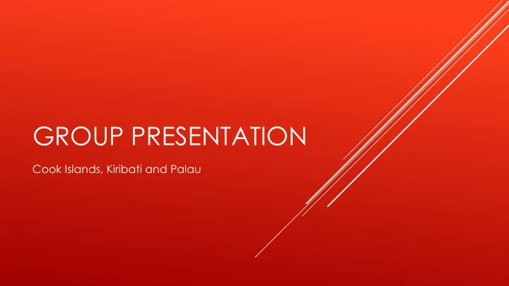 group presentation