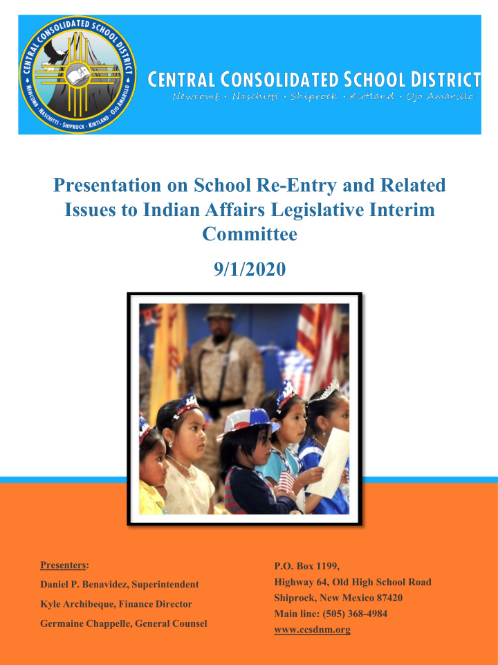 presentation on school re entry and related issues to
