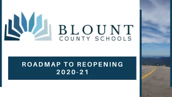 ROADMAP TO REOPENI NG  2020-21  1  Academics  2  Prevention and Wellness  3  Child Nutrition  4