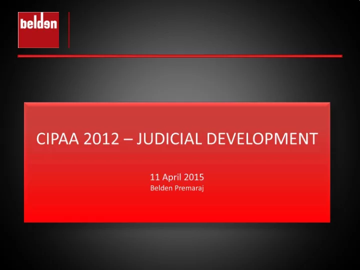 only judicial reported case
