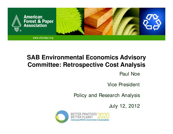sab environmental economics advisory sab environmental