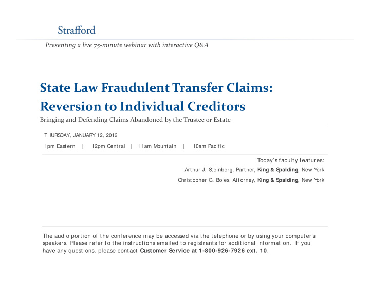 state law fraudulent transfer claims state law fraudulent