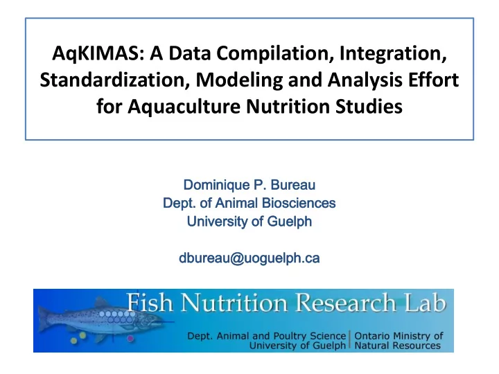 standardization modeling and analysis effort