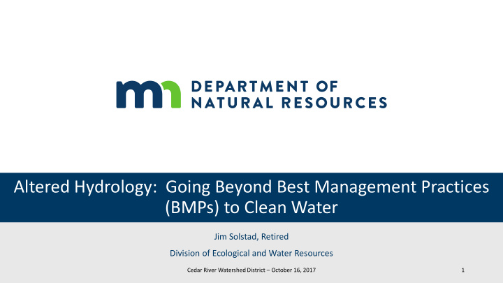 bmps to clean water
