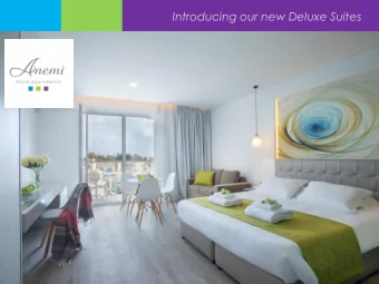 Deluxe Studio Suites  Anemi DELUXE  Studios  Our Deluxe Studio suites have been carefully  designed