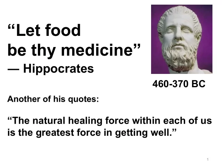 let food