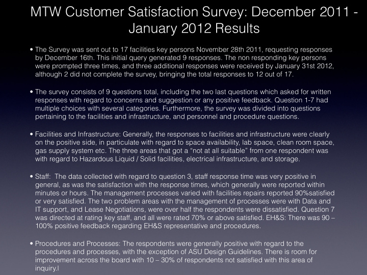 mtw customer satisfaction survey december 2011 january