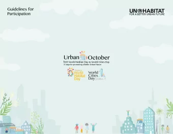 Index  The Urban October.......................................2  World Habitat