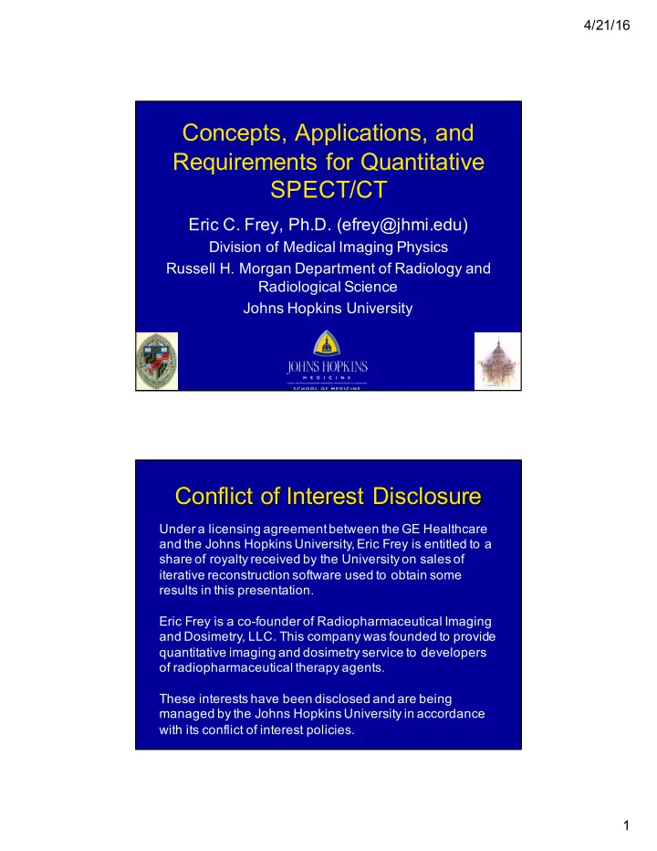 concepts applications and requirements for quantitative