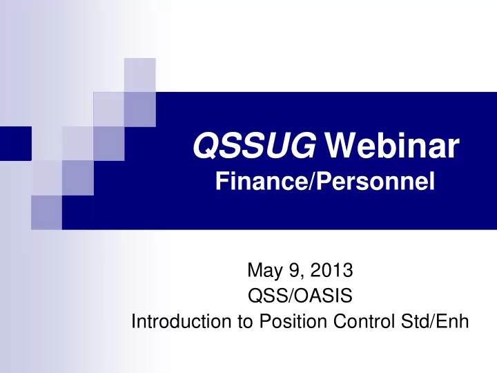 qssug webinar