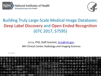 Building Truly Large-Scale Medical Image Databases:  Deep Label Discovery and Open-Ended