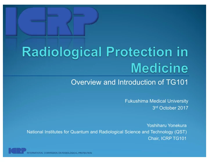 overview and introduction of tg101