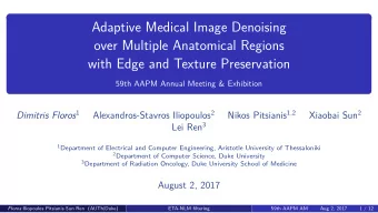 Adaptive Medical Image Denoising  over Multiple Anatomical Regions  with Edge and Texture