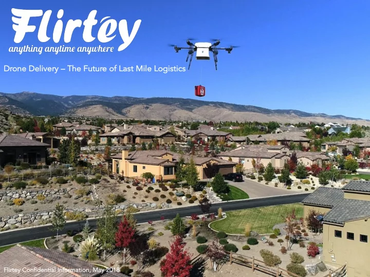 dr dron one de delivery the future of la last mile lo