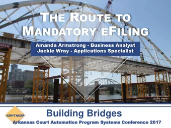 A DMINISTRATIVE O RDER 21 K EY P ROVISIONS  Once implemented, eFiling is mandatory only if:  1.