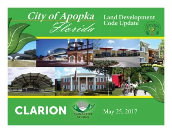 May 25, 2017  Overview of Presentation   Project Status and  Background   Land Development