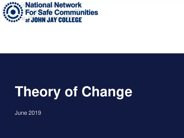 theory of change