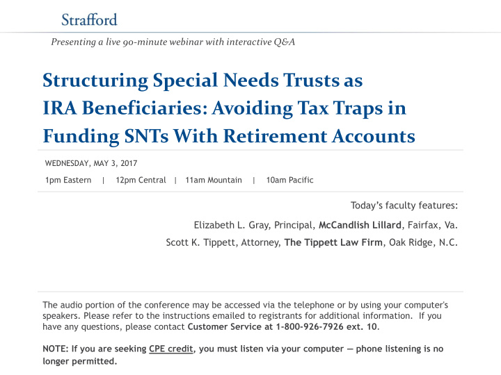 structuring special needs trusts as ira beneficiaries