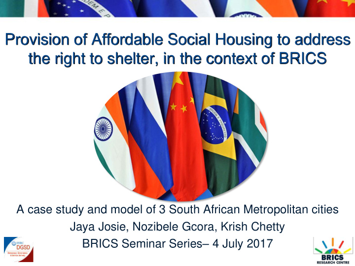 the right to shelter in the context of brics