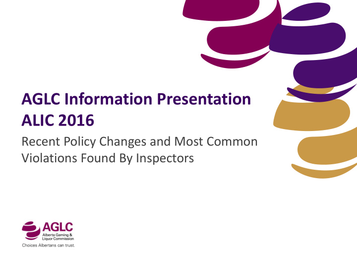 aglc information presentation alic 2016
