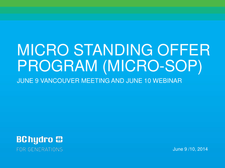 micro standing offer program micro sop june 9 vancouver