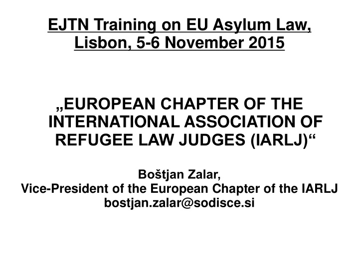 ejtn training on eu asylum law