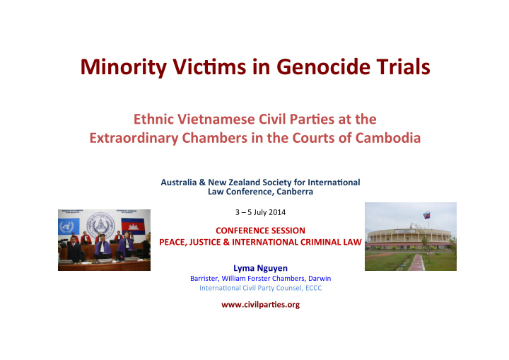minority vic ms in genocide trials