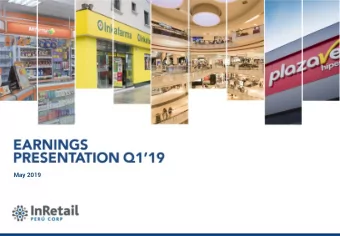 May 2019 Q 119  1  CONSOLIDATED RESULTS  RESULTS BY  2  SEGMENT  OTHER FINANCIAL  3  RESUL  TS