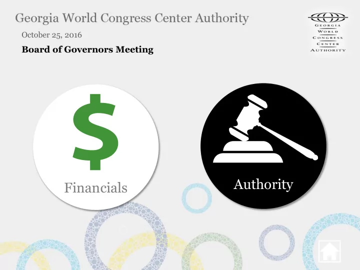 authority financials financial snapshot