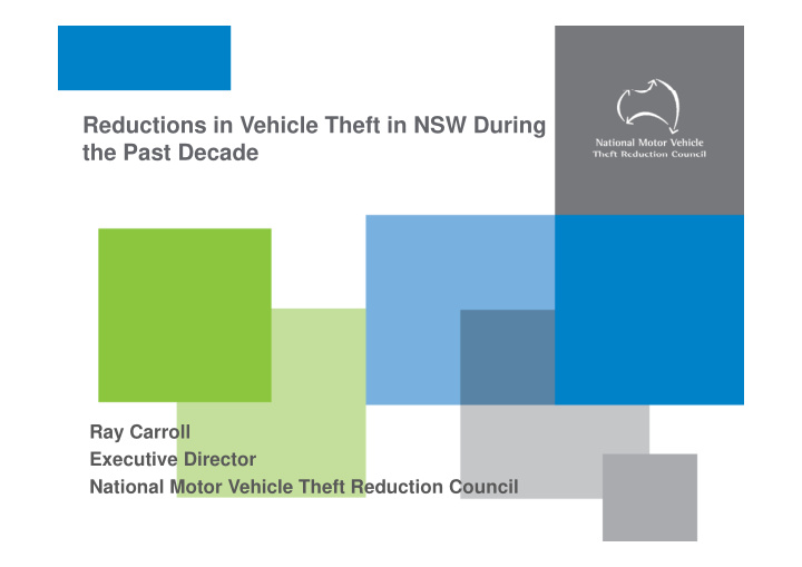 reductions in vehicle theft in nsw during the past decade