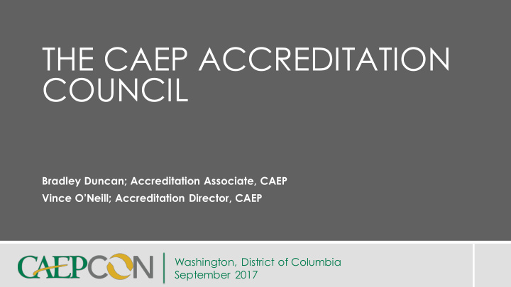 the caep accreditation council