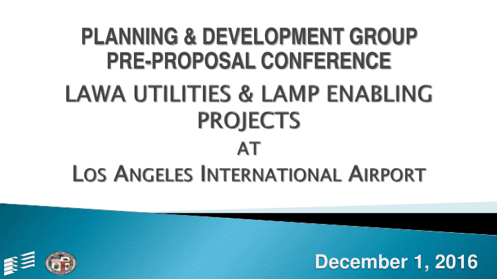 planning development group pre proposal conference