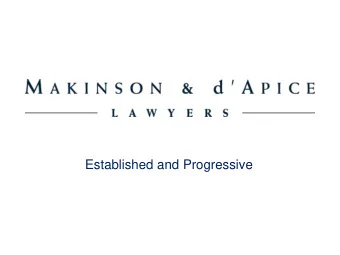 Established and Progressive  Trusted Legal Advisors since 1859  Our legal professionals provide