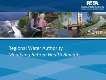 Regional Water Authority  Modifying Retiree Health Benefits  PEMHCA Requirements  Retirees must