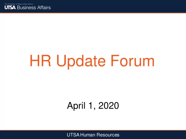hr update forum